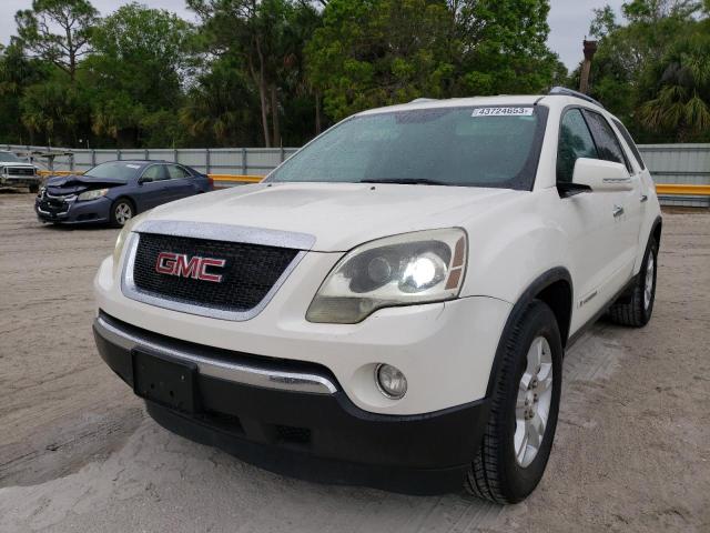 1GKEV33718J142580 - 2008 GMC ACADIA SLT-2 WHITE photo 1