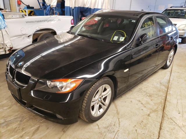 WBAVC93558K038121 - 2008 BMW 3 SERIES XI შავი ფოტო 2