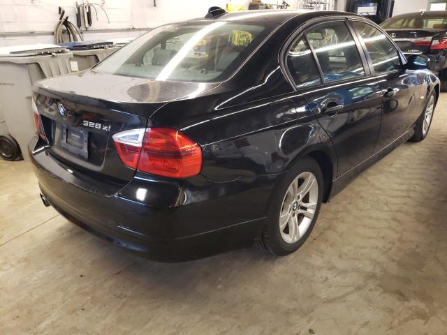 WBAVC93558K038121 - 2008 BMW 3 SERIES XI შავი ფოტო 4