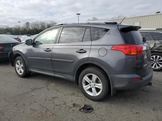 JTMRFREV4EJ002494 - 2014 TOYOTA RAV4 XLE GRAY photo 2