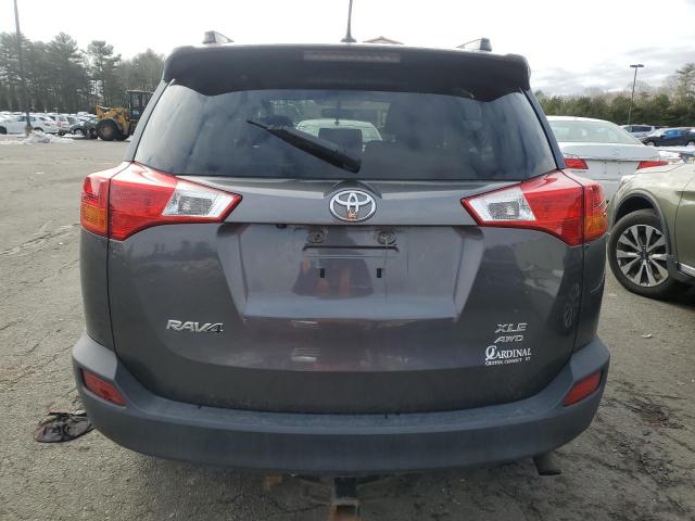 JTMRFREV4EJ002494 - 2014 TOYOTA RAV4 XLE GRAY photo 6