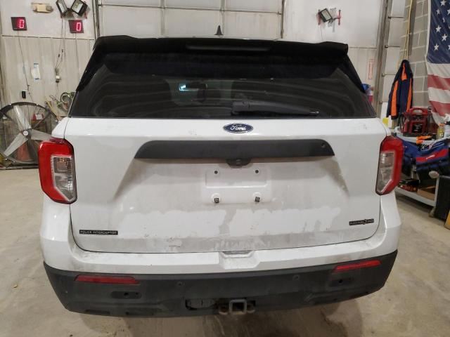 1FM5K8AB5MGB46434 - 2021 FORD EXPLORER POLICE INTERCEPTOR თეთრი ფოტო 6