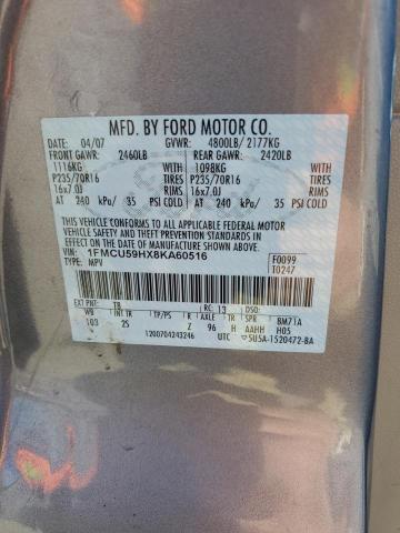 1FMCU59HX8KA60516 - 2008 FORD ESCAPE HEV SILVER photo 13