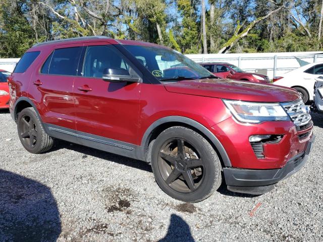 1FM5K7D8XJGC23191 - 2018 FORD EXPLORER XLT BURGUNDY photo 4