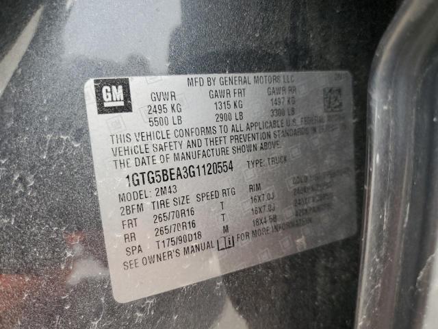 1GTG5BEA3G1120554 - 2016 GMC CANYON GRAY photo 13