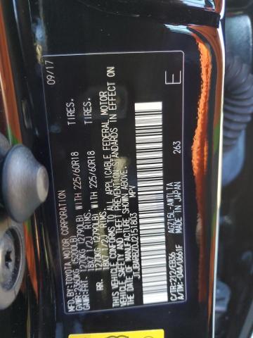 JTJBARBZ0J2151803 - 2018 LEXUS NX 300 BASE შავი ფოტო 13