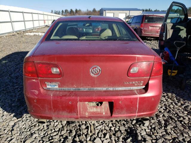 1G4HE57Y36U205953 - 2006 BUICK LUCERNE CXS RED photo 6