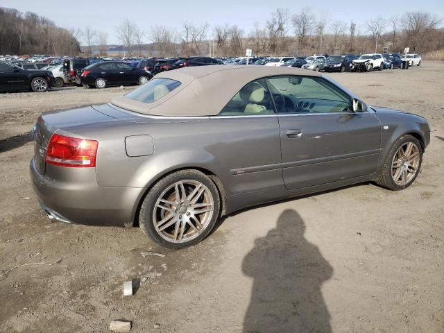 WAUDF48HX9K003553 - 2009 AUDI A4 2.0T CABRIOLET QUATTRO GRAY photo 3