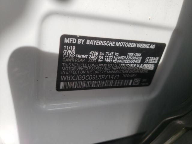 WBXJG9C09L5P71471 - 2020 BMW X1 XDRIVE28I Белый фото 13