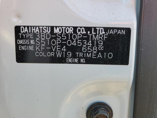 S510P0453419 - 2022 DIAT PICKUP WHITE photo 12