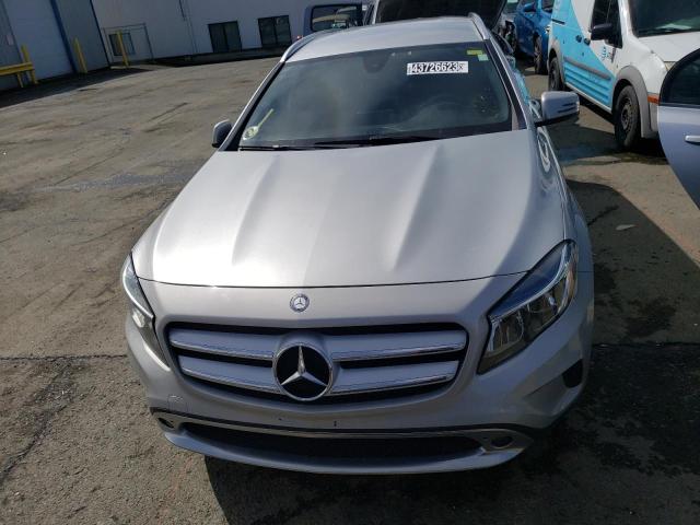 WDCTG4GB8GJ217415 - 2016 MERCEDES-BENZ GLA 250 4MATIC SILVER photo 5