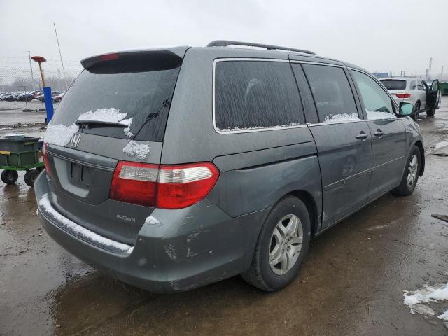 5FNRL38447B136120 - 2007 HONDA ODYSSEY EX GRAY photo 3