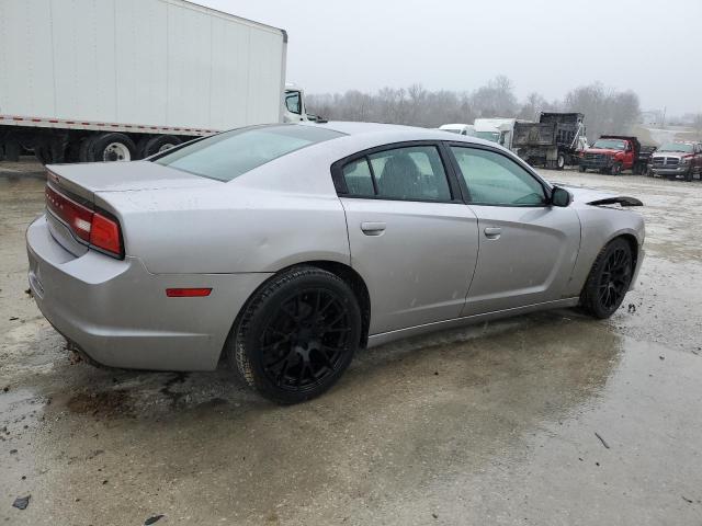 2C3CDXBG6EH300959 - 2014 DODGE CHARGER SE SILVER photo 3