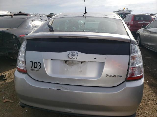 JTDKB20U677609516 - 2007 TOYOTA PRIUS SILVER photo 6