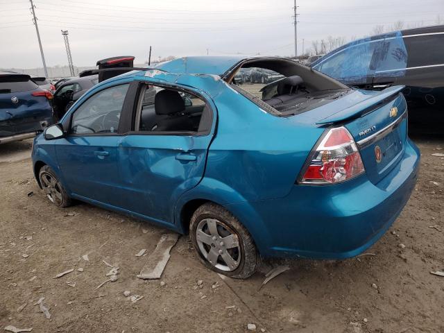 KL1TD56E09B615142 - 2009 CHEVROLET AVEO LS BLUE photo 2