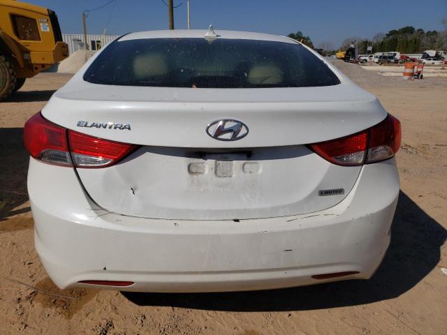 5NPDH4AE0DH303185 - 2013 HYUNDAI ELANTRA GLS WHITE photo 6