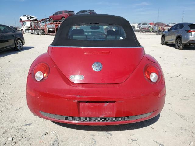 3VWRF31Y58M407975 - 2008 VOLKSWAGEN BEETLE CONVERTIBLE SE წითელი ფოტო 6