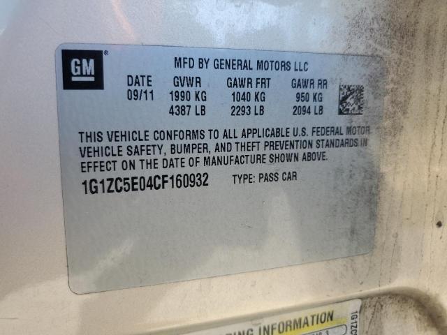 1G1ZC5E04CF160932 - 2012 CHEVROLET MALIBU 1LT GOLD photo 13