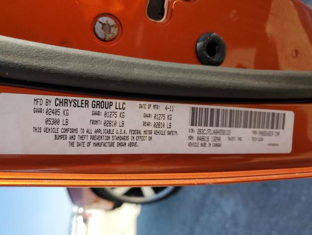 2B3CJ7DJ4BH558133 - 2011 DODGE CHALLENGER SRT-8 橙色 照片 13