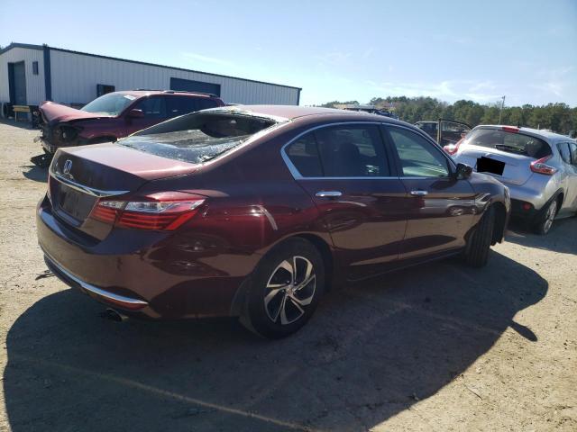 1HGCR2F33GA141425 - 2016 HONDA ACCORD LX BURGUNDY photo 3