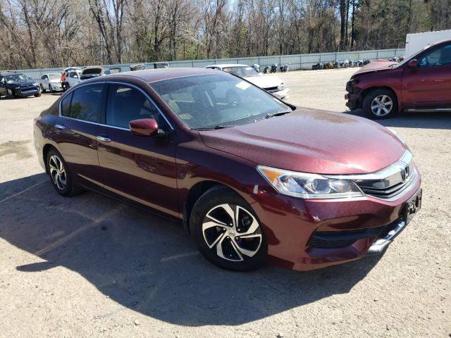 1HGCR2F33GA141425 - 2016 HONDA ACCORD LX BURGUNDY photo 4