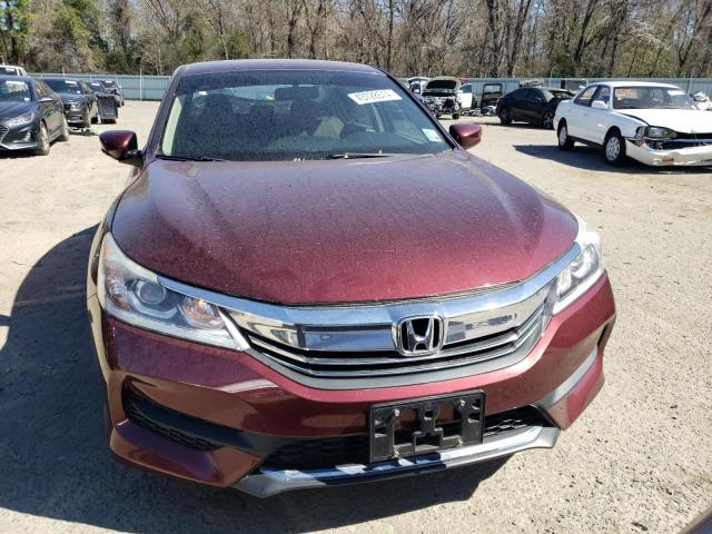 1HGCR2F33GA141425 - 2016 HONDA ACCORD LX BURGUNDY photo 5