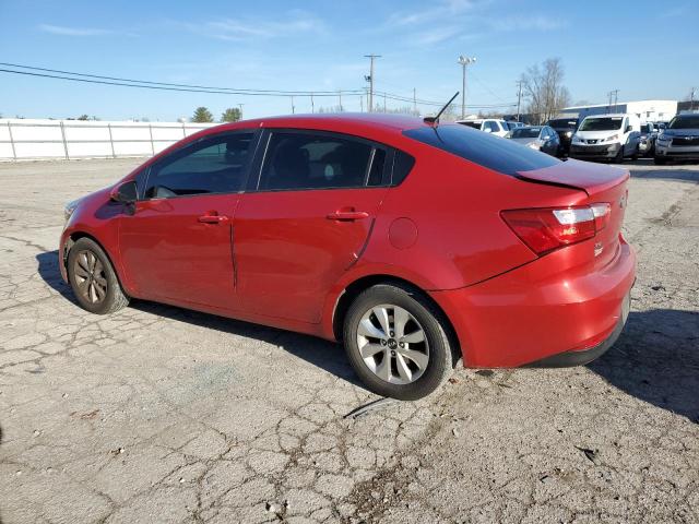 KNADN4A36G6642911 - 2016 KIA RIO EX RED photo 2