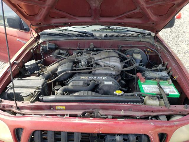 5TEGN92N62Z137377 - 2002 TOYOTA TACOMA DOUBLE CAB PRERUNNER RED photo 11