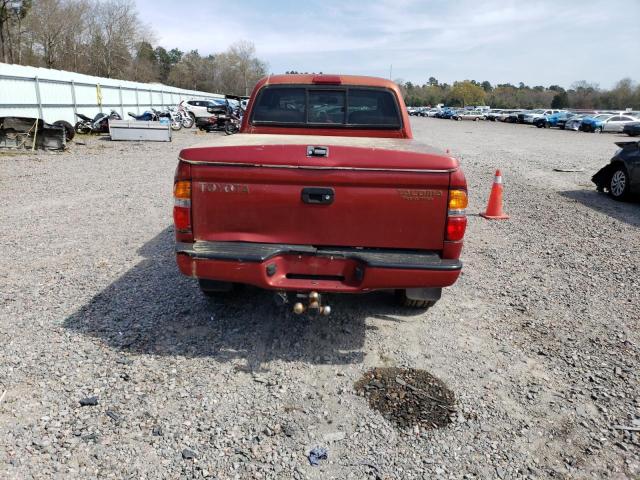 5TEGN92N62Z137377 - 2002 TOYOTA TACOMA DOUBLE CAB PRERUNNER RED photo 6