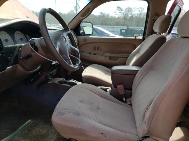 5TEGN92N62Z137377 - 2002 TOYOTA TACOMA DOUBLE CAB PRERUNNER RED photo 7