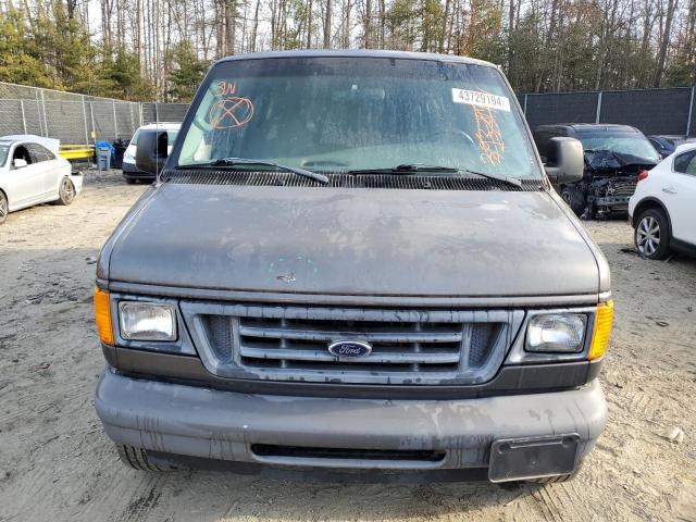 1FBSS31L67DA83115 - 2007 FORD ECONOLINE E350 SUPER DUTY WAGON GRAY photo 5