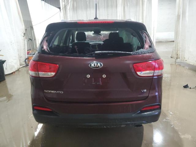 5XYPGDA57HG276922 - 2017 KIA SORENTO LX MAROON photo 6