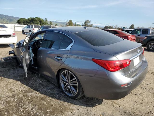 JN1AV7APXEM692118 - 2014 INFINITI Q50 HYBRID PREMIUM CHARCOAL photo 2