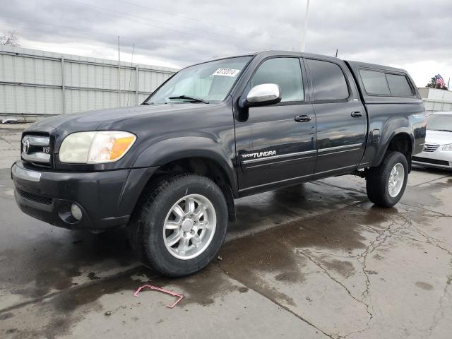 5TBDT44156S554359 - 2006 TOYOTA TUNDRA DOUBLE CAB SR5 BLACK photo 1