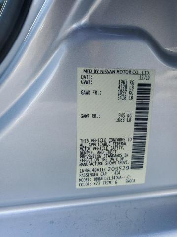 1N4BL4BV1LC209529 - 2020 NISSAN ALTIMA S SILVER photo 12