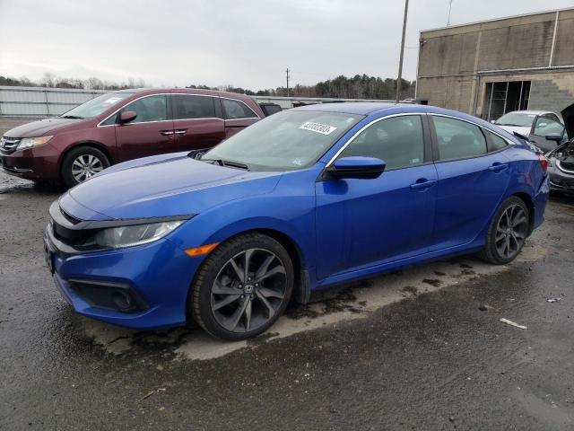 2HGFC2F80KH583096 - 2019 HONDA CIVIC SPORT 蓝色 照片 1