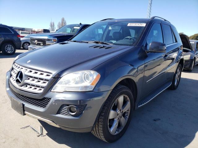 4JGBB8GB0BA666423 - 2011 MERCEDES-BENZ ML 350 4MATIC GRAY photo 1