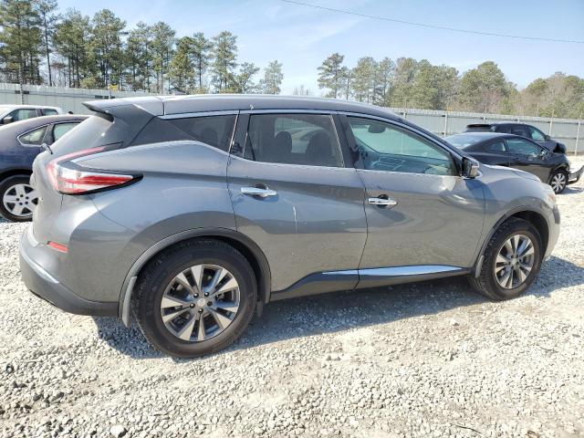 5N1AZ2MG8FN202833 - 2015 NISSAN MURANO S GRAY photo 3