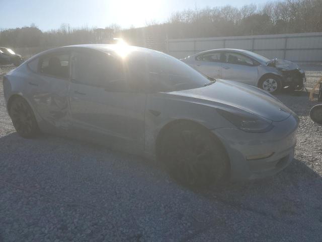 5YJ3E1EC9MF947911 - 2021 TESLA MODEL 3 فضي صورة 4