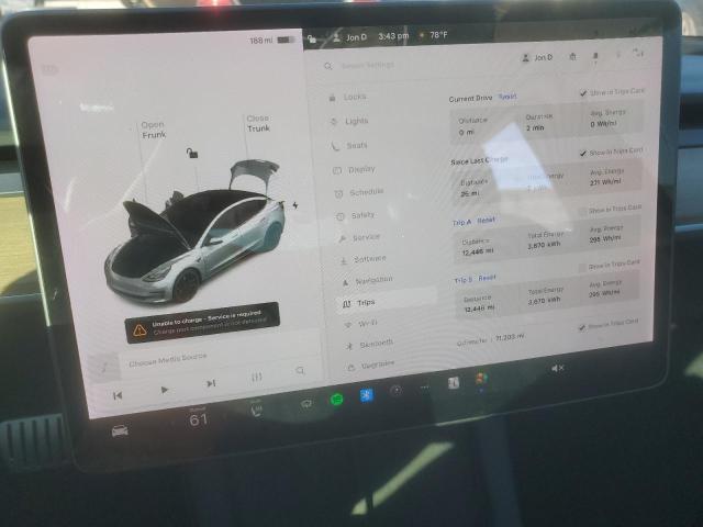 5YJ3E1EC9MF947911 - 2021 TESLA MODEL 3 فضي صورة 9