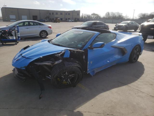 1G1YC2D49M5106533 - 2021 CHEVROLET CORVETTE STINGRAY 3LT BLUE photo 1