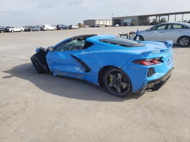 1G1YC2D49M5106533 - 2021 CHEVROLET CORVETTE STINGRAY 3LT BLUE photo 2