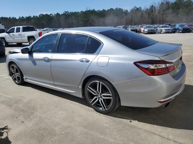 1HGCR2F53HA242676 - 2017 HONDA ACCORD SPORT GRAY photo 2