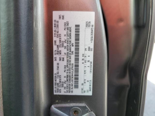 5LMCJ2C93HUL27635 - 2017 LINCOLN MKC SELECT Արծաթագույն լուսանկար 14