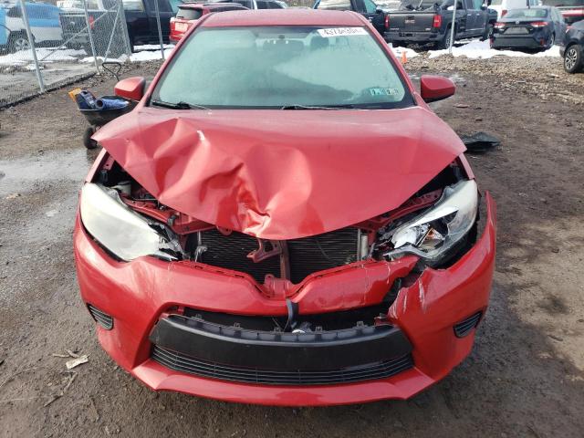 5YFBURHE1FP304941 - 2015 TOYOTA COROLLA L RED photo 5