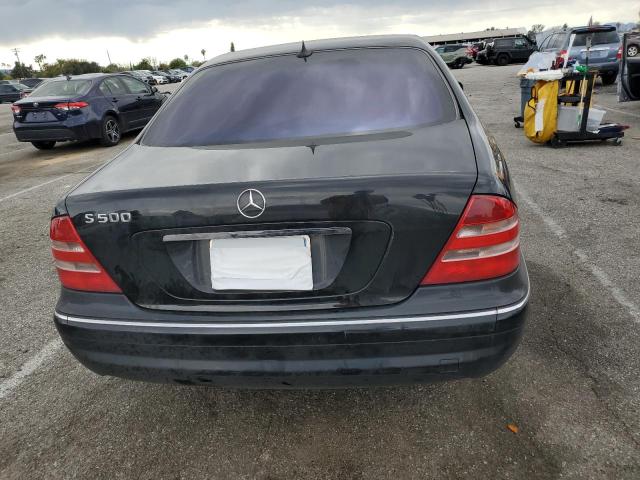 WDBNG75J61A204551 - 2001 MERCEDES-BENZ S 500 BLACK photo 6