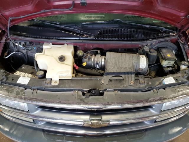 1GBFG15W421122810 - 2002 CHEVROLET EXPRESS G1 BURGUNDY photo 12