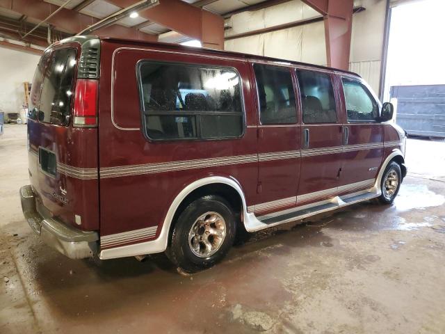 1GBFG15W421122810 - 2002 CHEVROLET EXPRESS G1 BURGUNDY photo 3