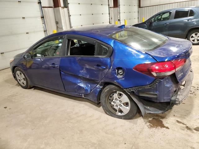 3KPFK4A78JE258024 - 2018 KIA FORTE LX BLUE photo 2