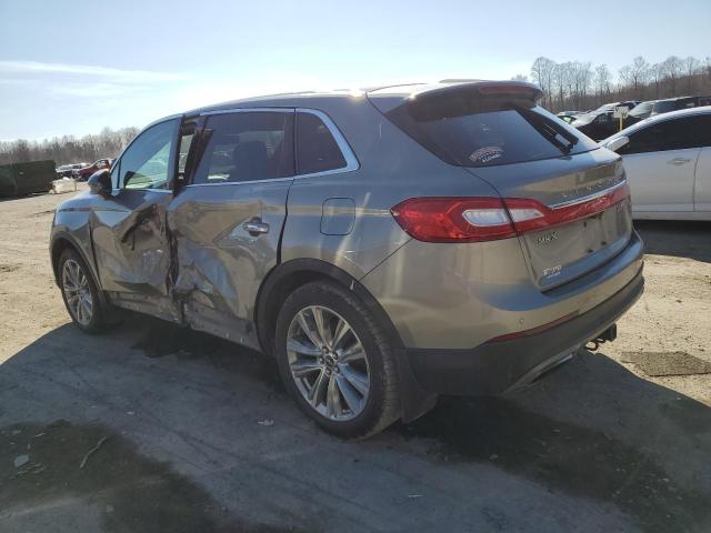 2LMPJ8LP8GBL37091 - 2016 LINCOLN MKX RESERVE GRAY photo 2